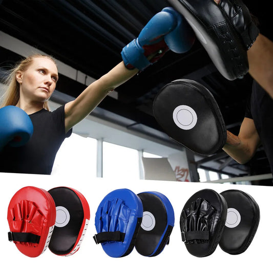 2Pcs Leather Curved Boxing MITs