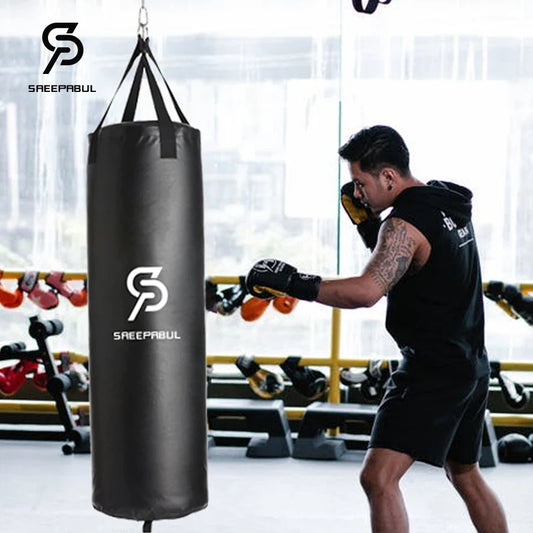 Empty Professional Boxing bag (Free hook, Carabiner and 3m Hand wraps included)